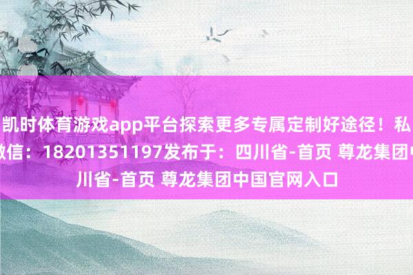 凯时体育游戏app平台探索更多专属定制好途径！私东谈主定制微信：18201351197发布于：四川省-首页 尊龙集团中国官网入口