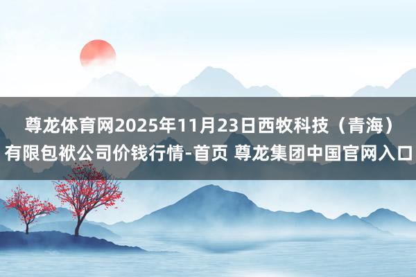 尊龙体育网2025年11月23日西牧科技（青海）有限包袱公司价钱行情-首页 尊龙集团中国官网入口